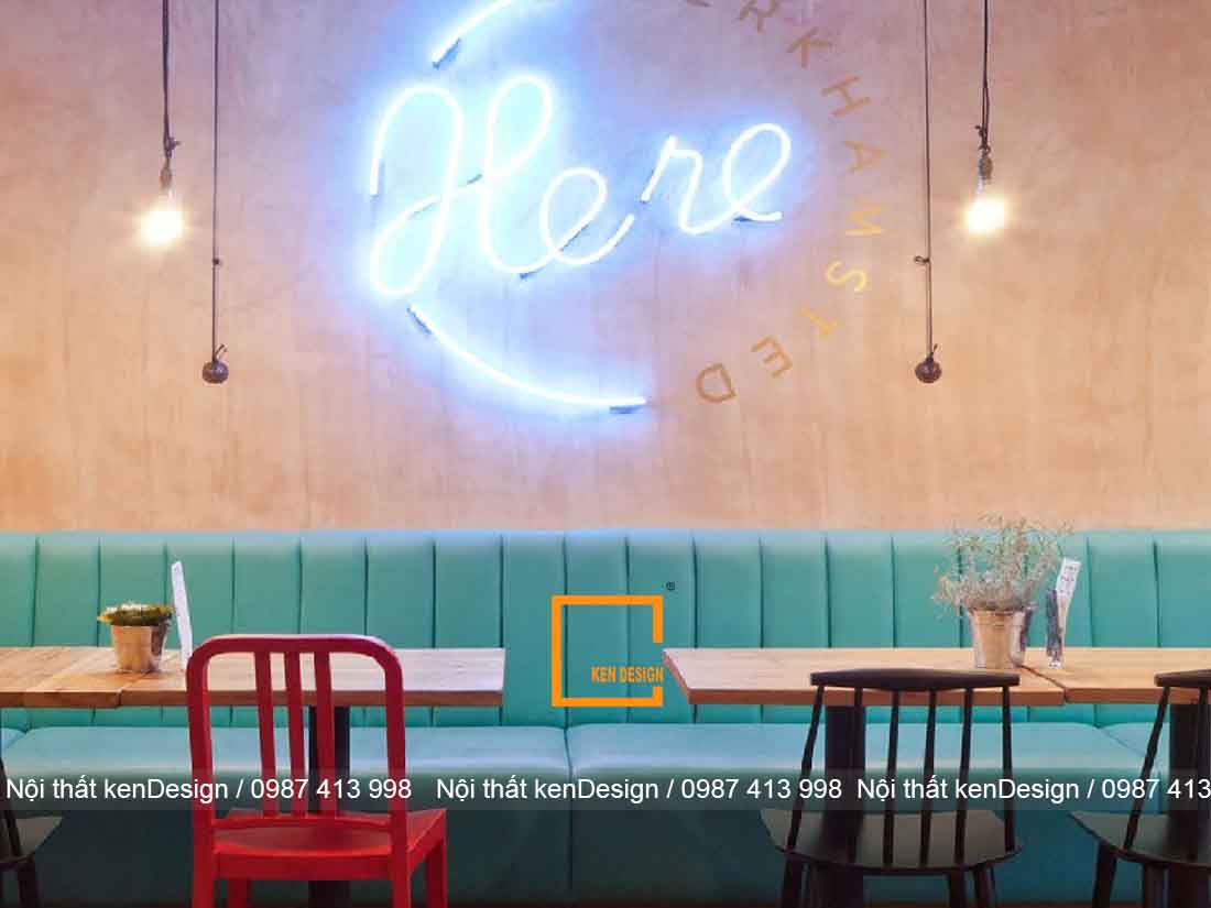 thiết kế quán cafe phong cách retro 